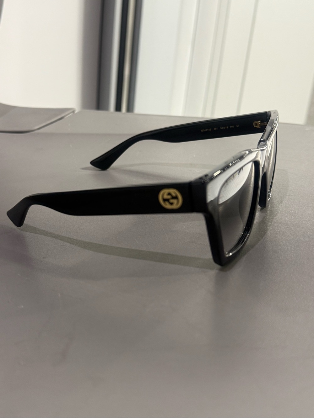 Gucci Black Square Frame Sunglasses - WOMENS Designer Accessory- WORN ONCE